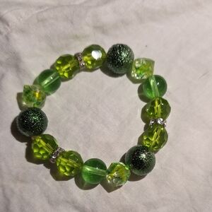 Green Beaded Bracelet